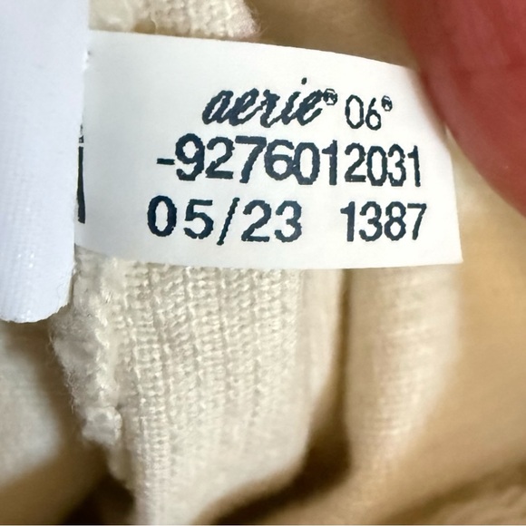 Offline by Aerie Me-Day Oversized Button Down Shirt Jacket in Cream - Size L - Picture 8 of 10